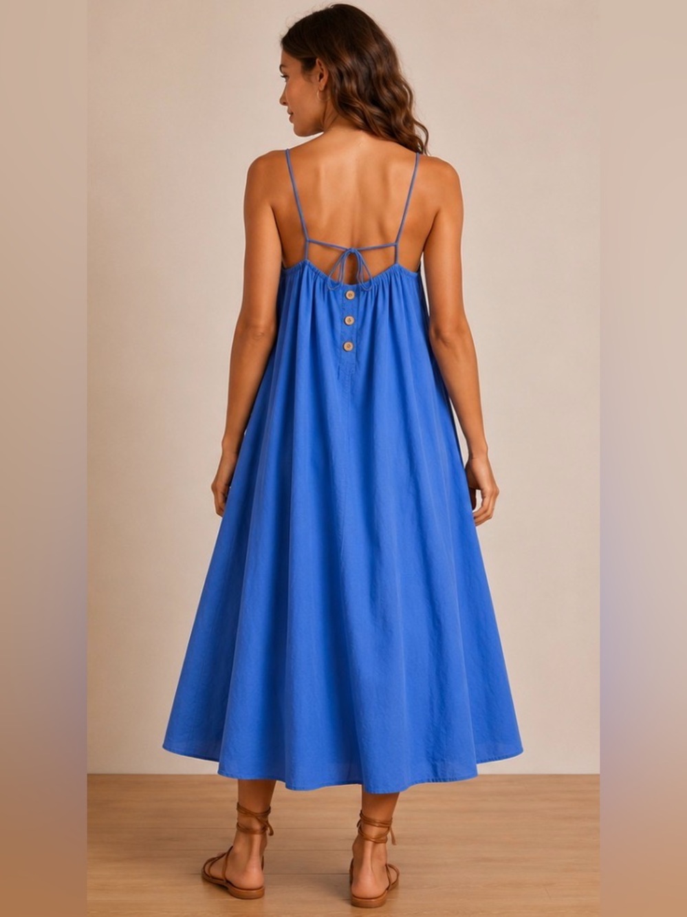Free People Periwinkle Blue Spaghetti-Strap Maxi Dress - Picture 2 of 11